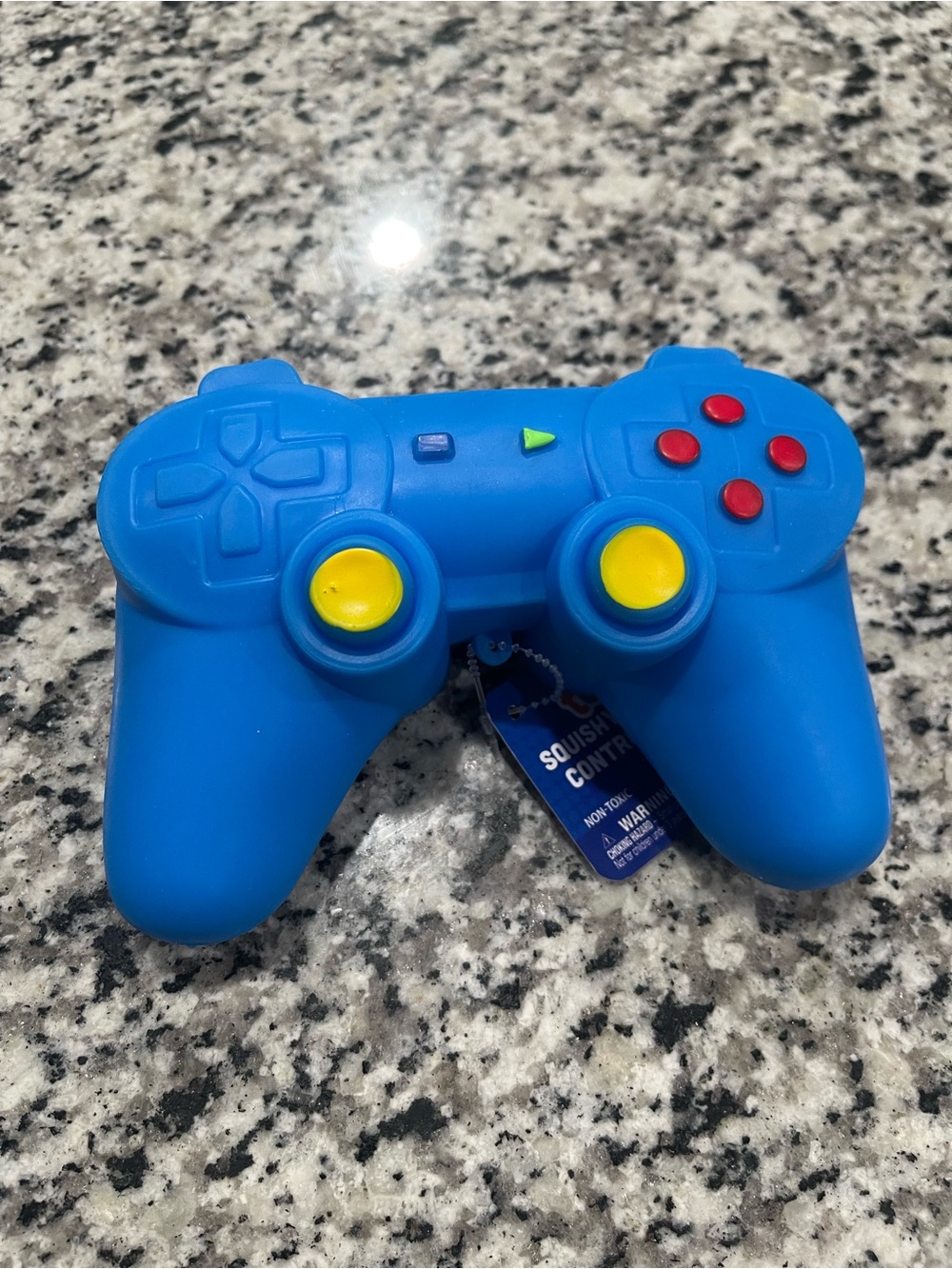 Blue Gaming Controller Stress Toy - Soft Squeeze Simulator